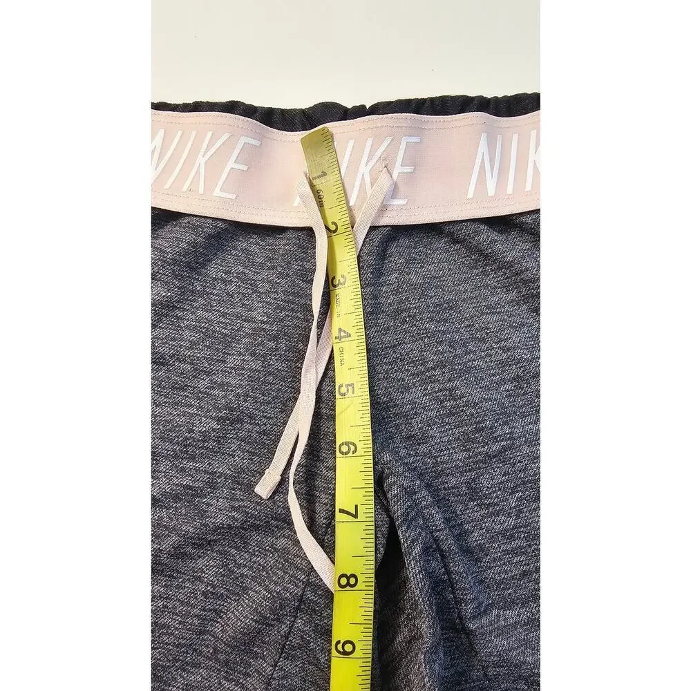 Nike Shorts XS pink band Cloud Graphite Dri Fit Logo Elastic Waist Drawstring